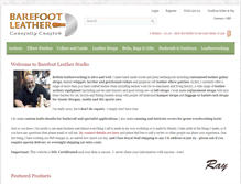 Tablet Screenshot of barefootleather.co.uk